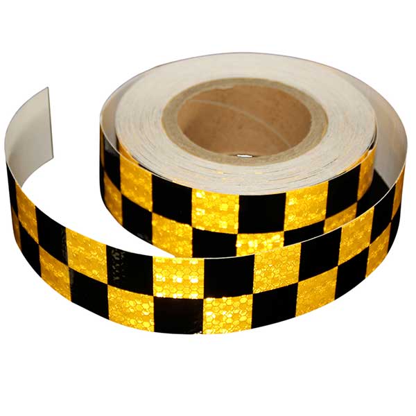 Black and Yellow Color 2 inch* 50 Yard Warning Hazard Reflective Tape ...